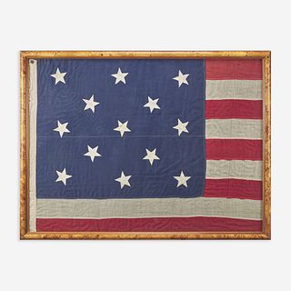 A 13-Star Centennial American National Flag circa 1876