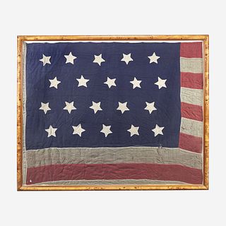 A 20-Star American National Exclusionary Flag 1861-1865