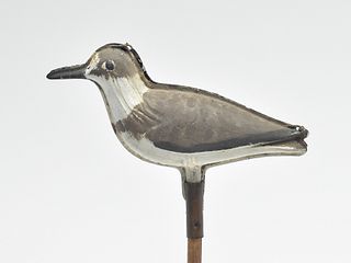 Rare semipalmated plover tinnie, Strator and Sohier, last quarter 19th century.