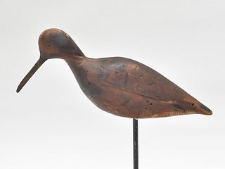 Very rare dowitcher, Luther Lee Nottingham, Cape Charles, Virginia, circa 1900.