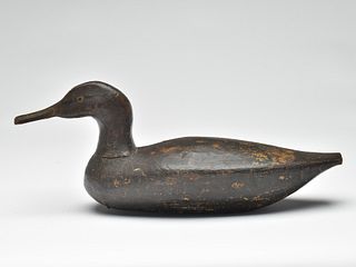 Hollow carved black duck, Sebastian Taylor.