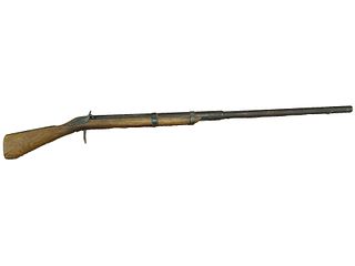 Large punt or market gun probably assembled from parts.