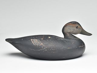 Stylized black duck, Joseph Lincoln, Accord, Massachusetts, 1st quarter 20th century.