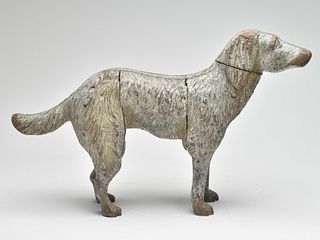 Early carved wooden setter, possibly 1st quarter 20th century