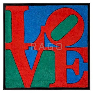 AFTER ROBERT INDIANA "Classic Love" wall-hanging