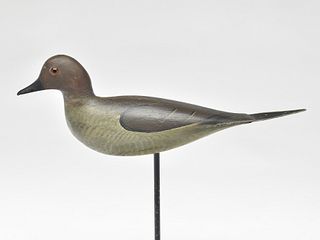 Exceedingly rare dove, Chauncey Wheeler, Alexandria Bay, New York, 1st quarter 20th century.