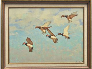 Oil on canvas board, Richard Bishop (1887-1975).