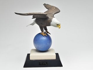 1/4 size carving a bald eagle, Jim Sprankle.
