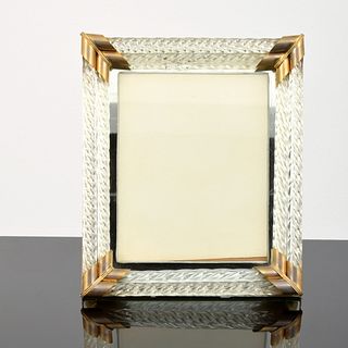 "Cordonato" Table Mirror Attributed to Venini