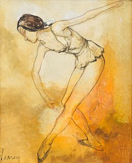 Jean Jansem Painting, Ballet Dancer