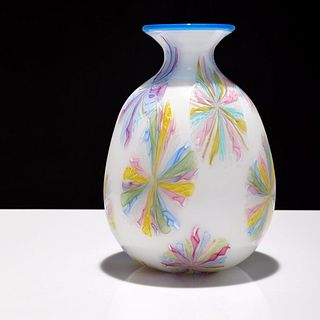 A.V.E.M. Pinwheel Design Vase, Provenance Lobel Modern