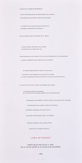 Large Richard Long "Linea de Sonido" Screenprint