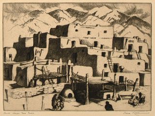 Gene Kloss, South House - Taos Pueblo, 1941