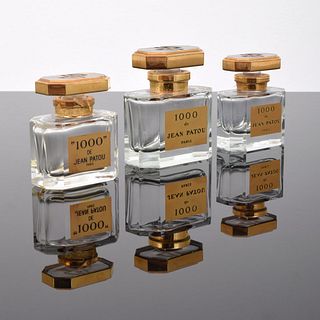 3 Jean Patou "1000" Perfume Bottles
