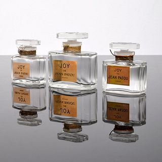 3 Jean Patou "Joy" Perfume Bottles