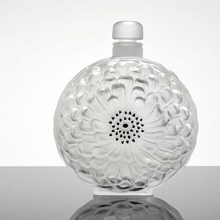 Large Lalique "Dahlia" Perfume Bottle