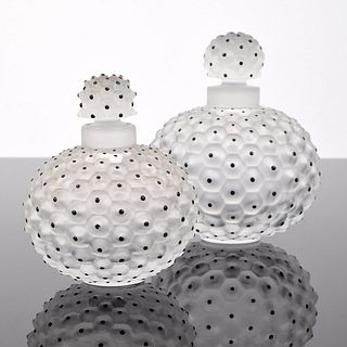 2 Lalique "Cactus" Perfume Bottles
