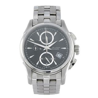 HAMILTON - a gentleman's Jazzmaster Autochrono chronograph bracelet watch. Stainless steel case with
