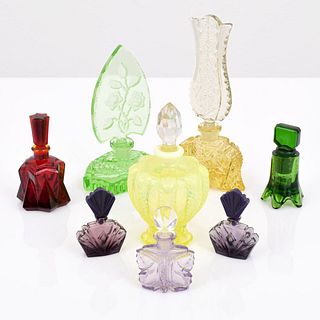 8 Art Deco Style Perfume Bottles; Elizabeth Taylor…