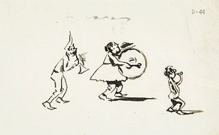 RAMÓN CASAS CARBÓ (Barcelona, 1866 - 1932). Untitled. Ink on paper. Signed in the upper area.