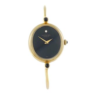RAYMOND WEIL - a lady's bangle watch. Gold plated case with stainless steel case back. Numbered 1634
