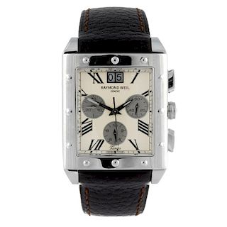 RAYMOND WEIL - a gentleman's Tango chronograph wrist watch. Stainless steel case. Reference 4881, se