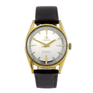 TISSOT - a gentleman's Seastar wrist watch. Gold plated case with stainless steel case back. Referen