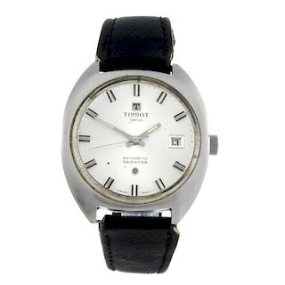 TISSOT - a gentleman's Seastar wrist watch. Stainless steel case with engraved case back. Numbered 4