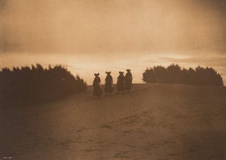 Edward S. Curtis, Evening on the Sand Dunes - Hopi, 1906