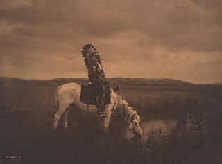Edward S. Curtis, An Oasis in the Badlands - Sioux, 1905