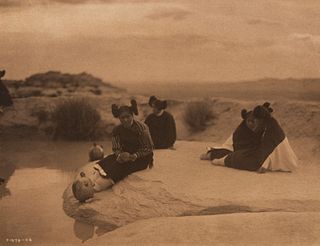 Edward S. Curtis, Evening at the Well - Hopi, 1906