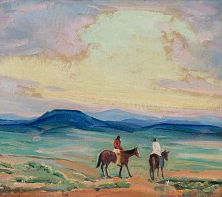 Ila McAfee, Untitled (Taos Riders)