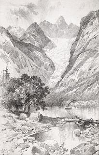 Thomas Moran, Baby Glacier, 5 Miles Below 'Big Canyon,' Stickeen River, Alaska, June 17, 1895