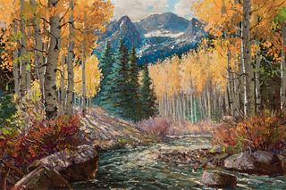 Ben Turner, Untitled (Aspens by the River)