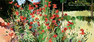 Douglas Atwill, Center Garden Poppies, 1998