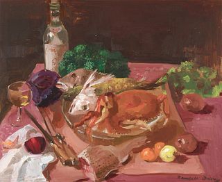 Randall Davey, Still Life with Crabs, 1956