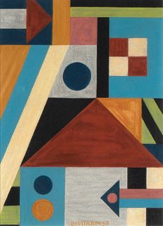 Emil Bisttram, Untitled (Abstraction), 1939