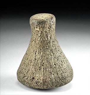 19th C. Hawaiian Basalt Stone Poi Pounder
