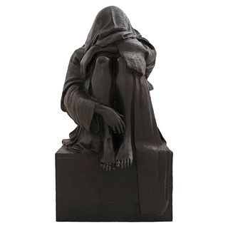 SANTIAGO CARBONELL, Figura que se esconde tras el advenimiento de su propia sombra,Firmada,Escultura 8/9, 111.5 x 62 x 63cm, Certificado | SANTIAGO CA