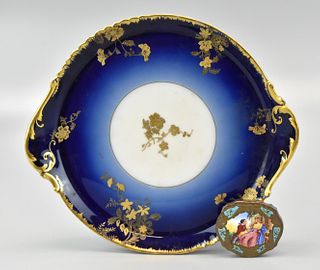French Limoge Plate and Enamel Compact