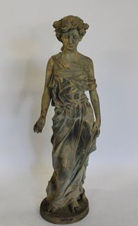 Vintage & Fine Quality Life Size Patinated Bronze