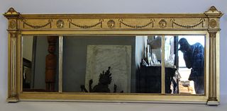 19th Century Giltwood Over Mantel Mirror.