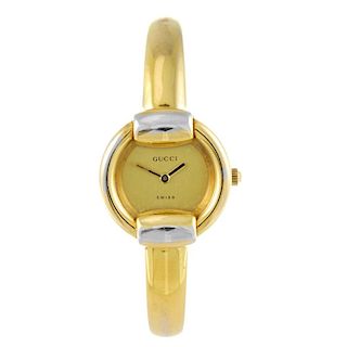 GUCCI - a group of four lady's bracelet watches with a Tissot Rock wrist watch. All recommended for