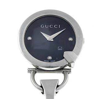 GUCCI - a 122.5 bracelet watch. Stainless steel case. Numbered 545478159. Signed quartz movement wit