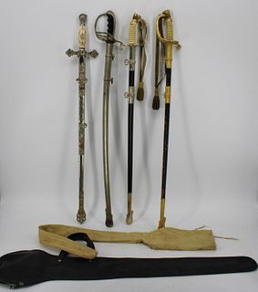 Collection of Antique Swords Four (4) Pieces
