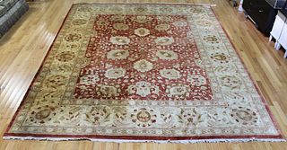 Vintage And Finely Hand Woven Roomsize Oushak
