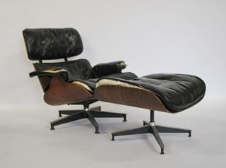 Midcentury Charles And Ray Eames Rosewood Lounge