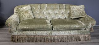 Vintage Upholstered Art Deco Style Sofa.