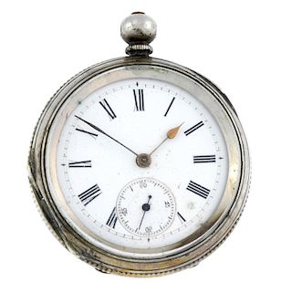 A mixed group of pocket watches, all keyless wind with keys, to include silver and continental white