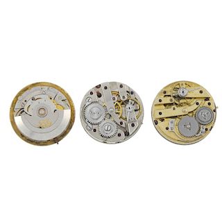 A group of watch movements. Approximately 40. All recommended for spares and repair purposes only. <